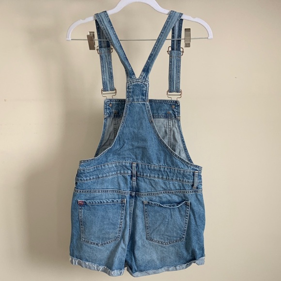 BDG Womens Light Blue Denim Overall Shorts size Medium - Picture 7 of 10